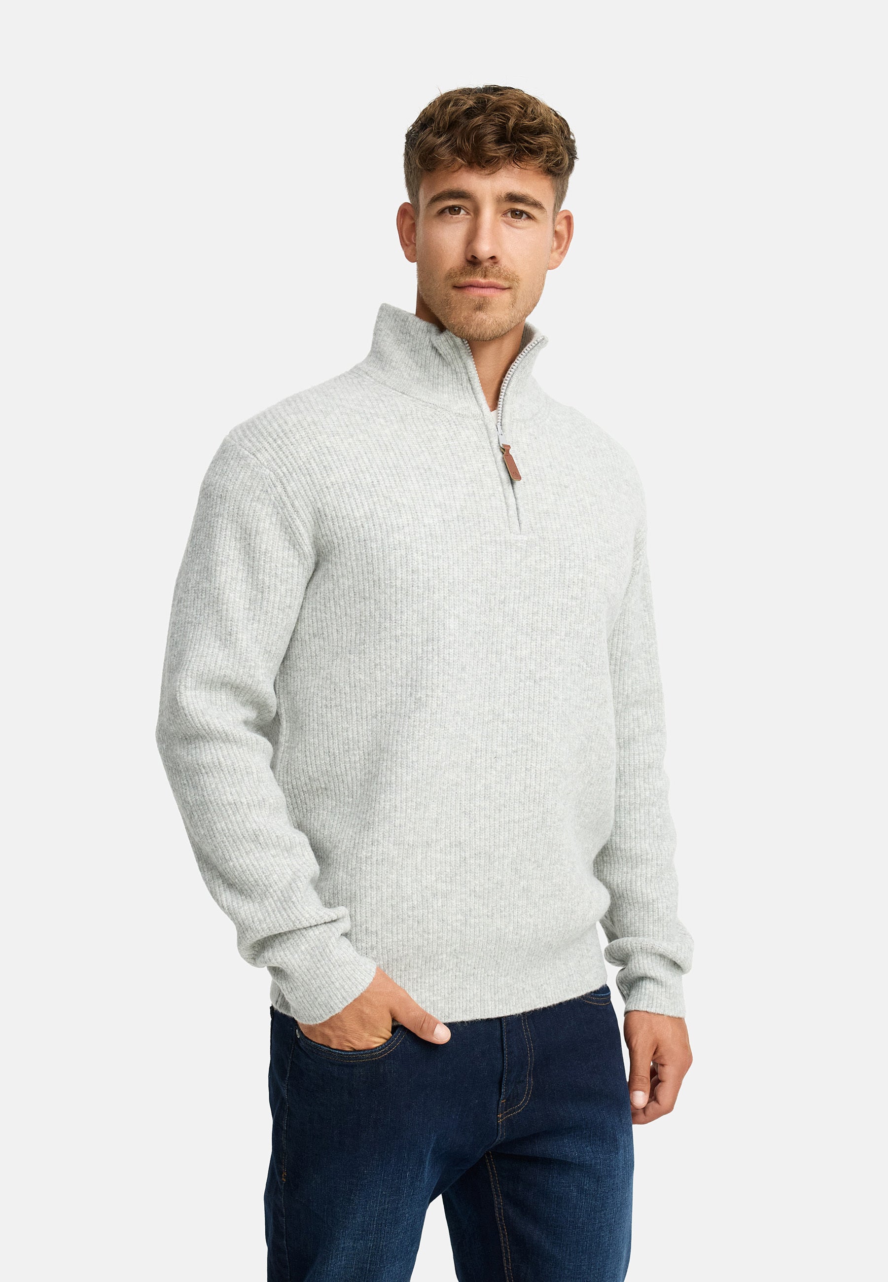 Strickpullover INPeace Half Zip Produktbild