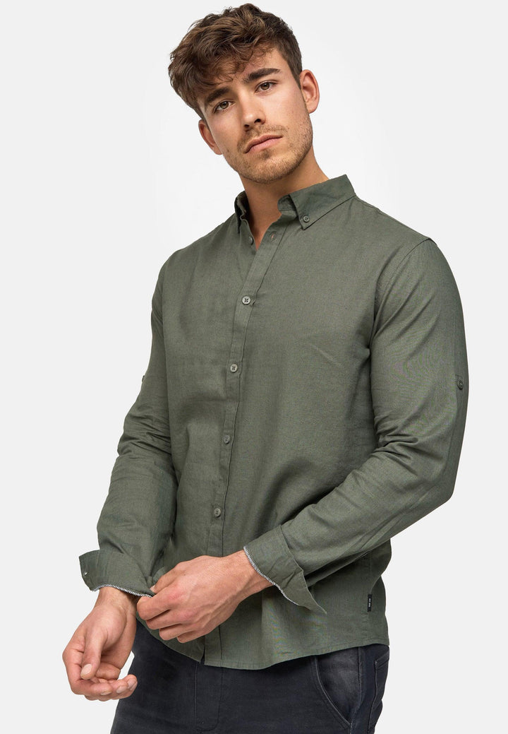 Indicode Herren Brayden Hemd gestreift mit Button-Down-Kragen - INDICODE
