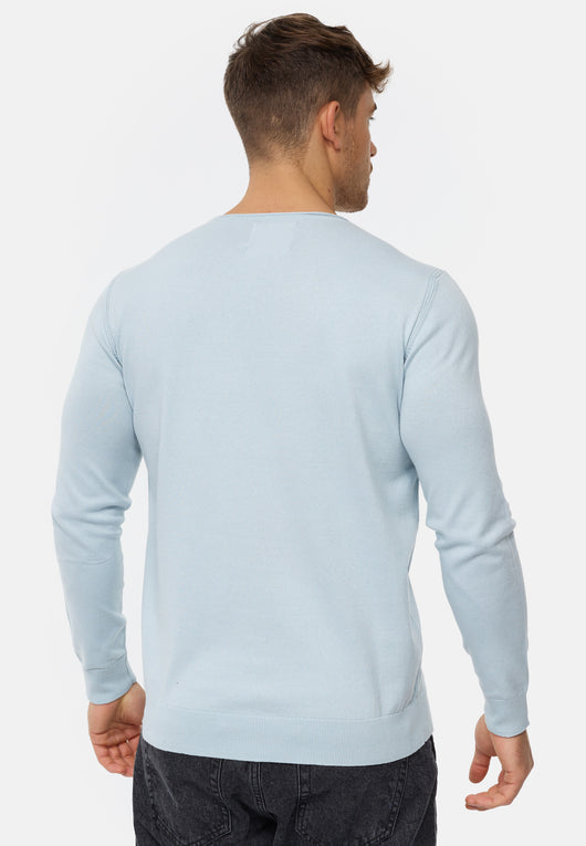 Indicode Herren Gamal Strickpullover mit Rundhals-Ausschnitt  aus 80% Baumwolle