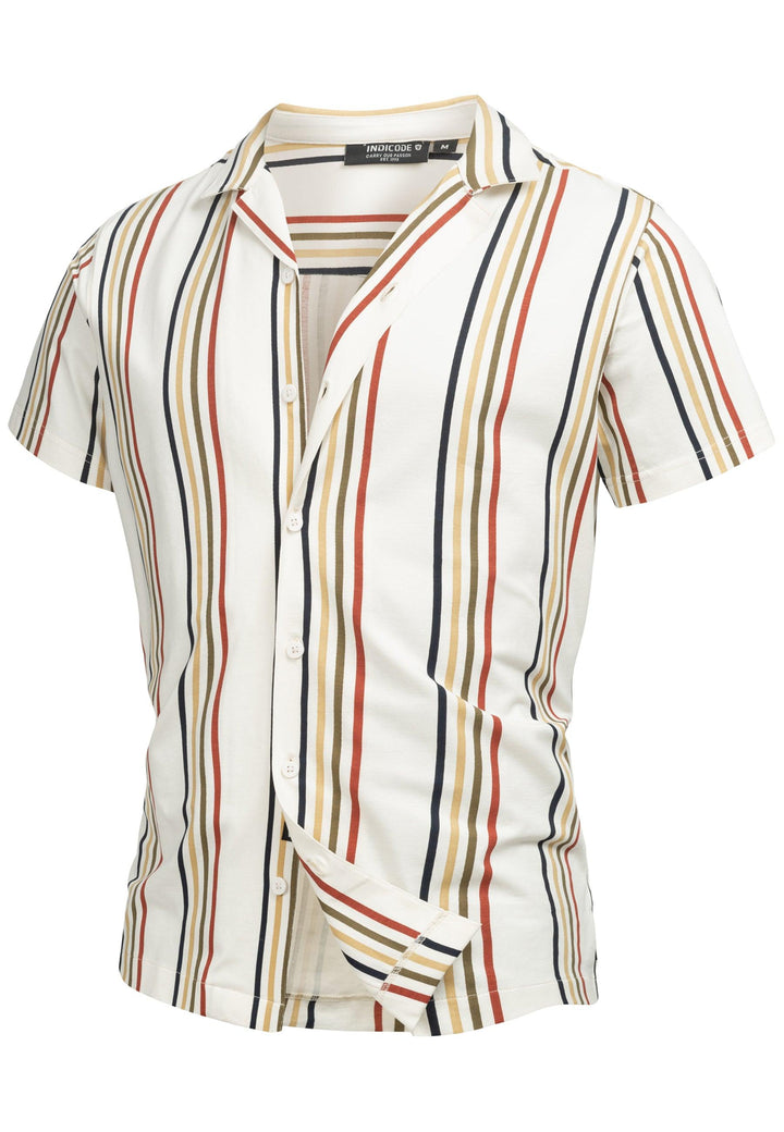 Indicode Herren Cozy Retro Hawaii Kurzarmhemd - INDICODE