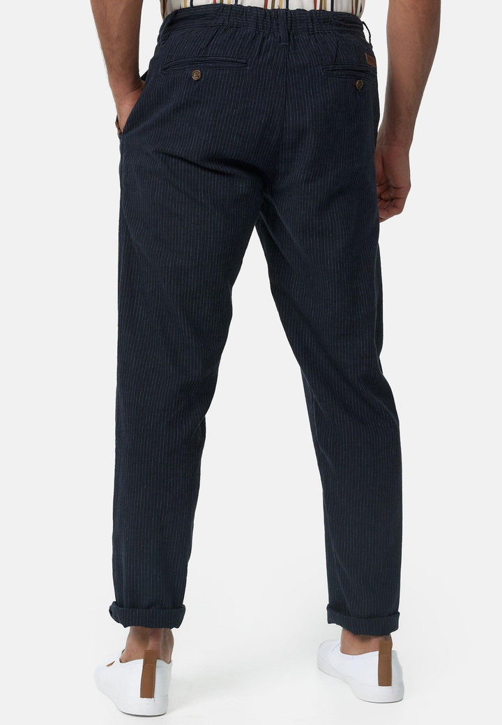 Indicode Herren Arona Stoffhose aus Baumwolle & Leinen mit 4 Taschen - INDICODE