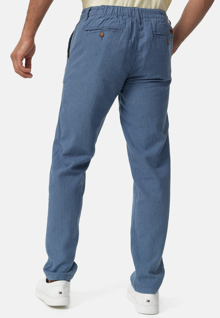 Indicode Herren Arona Stoffhose aus Baumwolle & Leinen mit 4 Taschen - INDICODE