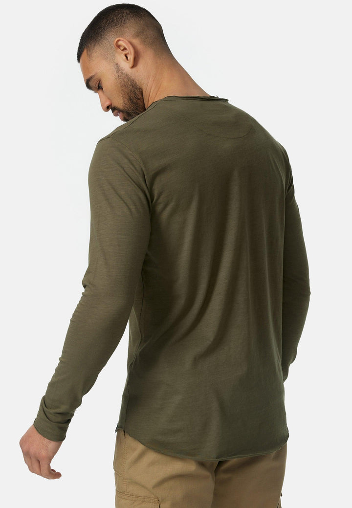 Indicode Herren Willbur Longsleeve Langarmshirt aus 100% Baumwolle - INDICODE