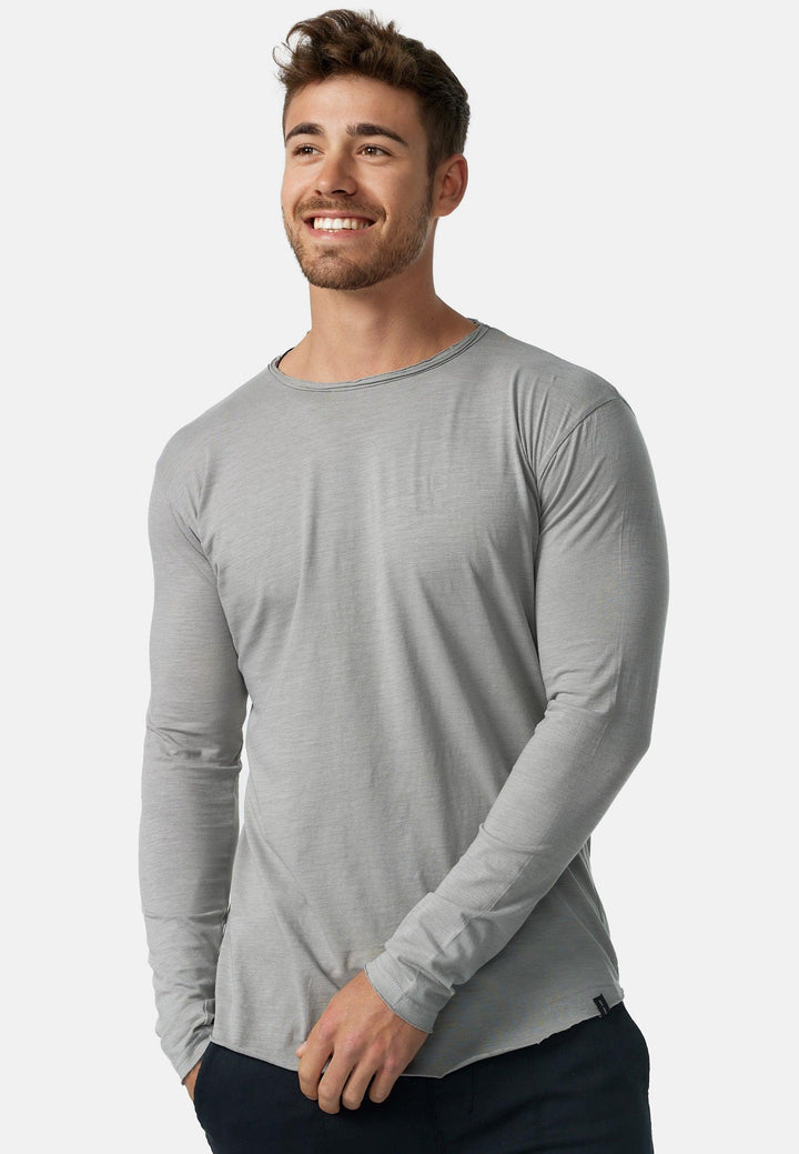 Indicode Herren Willbur Longsleeve Langarmshirt aus 100% Baumwolle - INDICODE