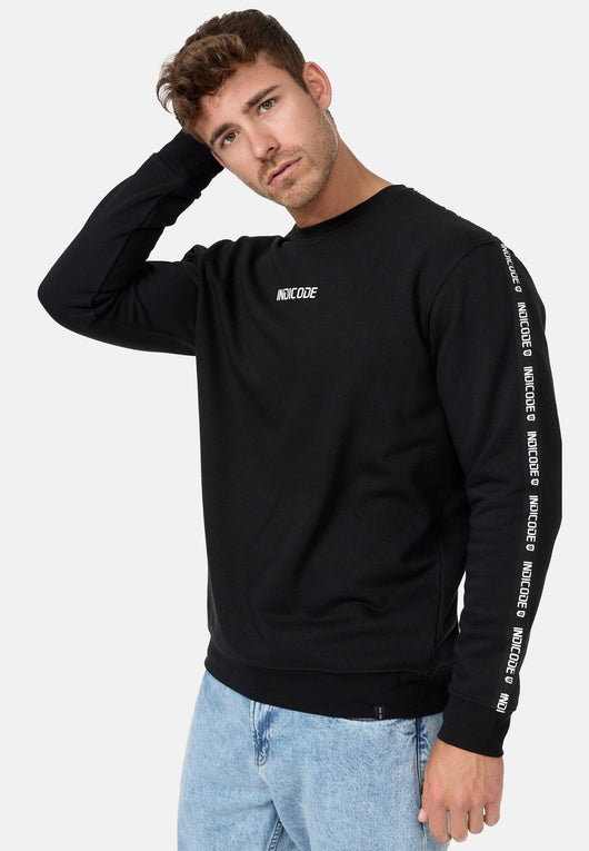 Indicode Herren INKorbin Sweatshirt mit Ripp-Bündchen und Rundhals-Ausschnitt