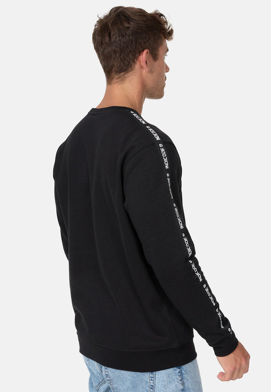 Indicode Herren INKorbin Sweatshirt mit Ripp-Bündchen und Rundhals-Ausschnitt