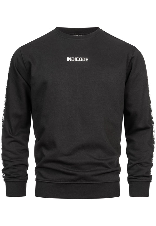 Indicode Herren INKorbin Sweatshirt mit Ripp-Bündchen und Rundhals-Ausschnitt