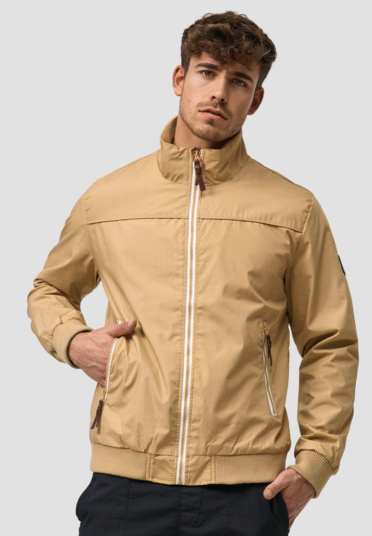 Indicode Herren Ivano Jacke mit Kragen & Reißverschluss