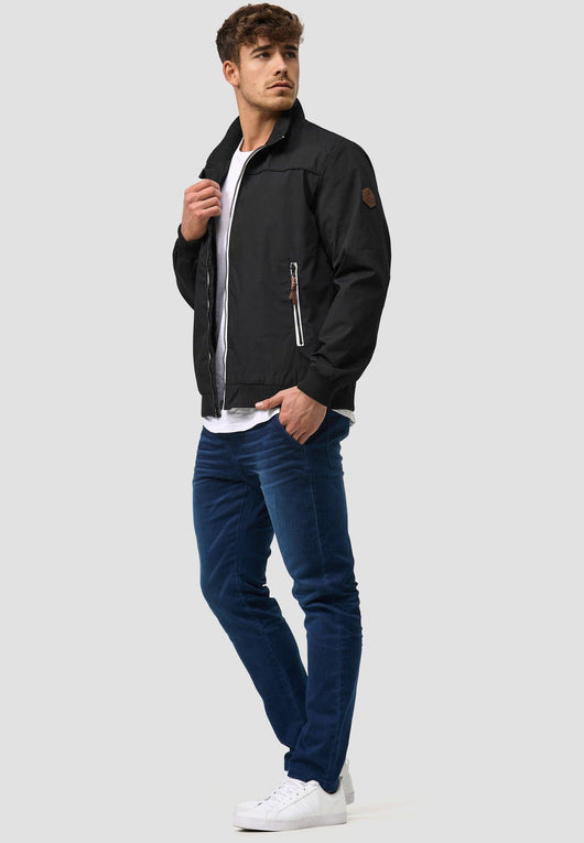 Indicode Herren Ivano Jacke mit Kragen & Reißverschluss