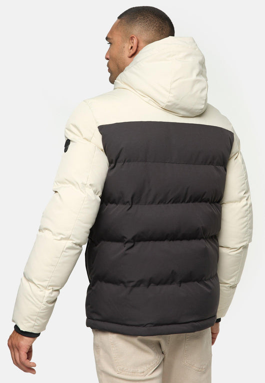 Indicode Herren INAgiotis Winterjacke in Daunenjacken-Optik mit Kapuze - INDICODE