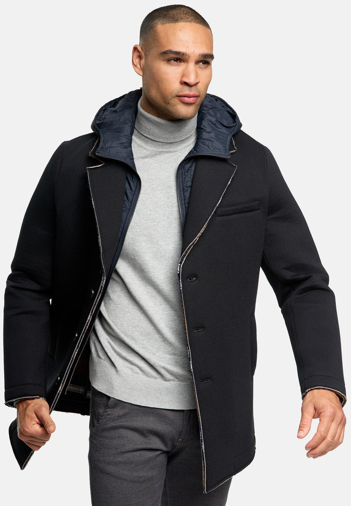Indicode Herren INApostolos Softshell-Mantel mit Kapuze - INDICODE