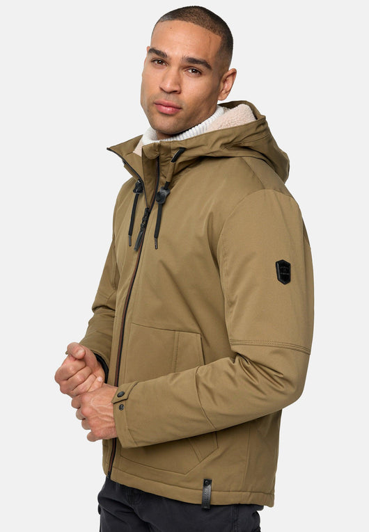 Indicode Herren INKylian Winterjacke mit Kapuze gefüttert - INDICODE