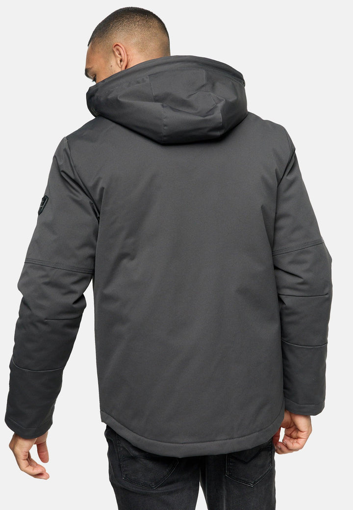 Indicode Herren INKylian Winterjacke mit Kapuze gefüttert - INDICODE