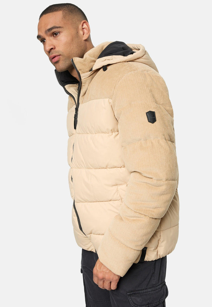 Indicode Herren INLockly Steppjacke mit Kapuze - INDICODE