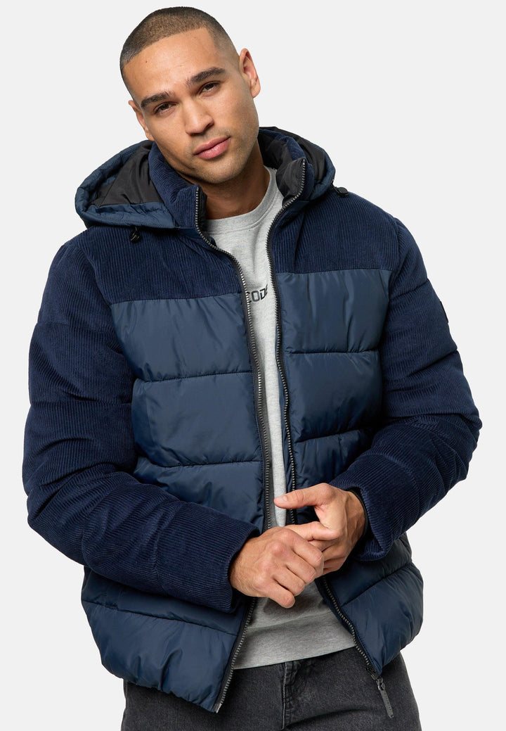 Indicode Herren INLockly Steppjacke mit Kapuze - INDICODE