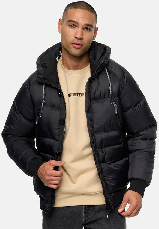 Indicode Herren INPaulix Steppjacke mit Kapuze - INDICODE