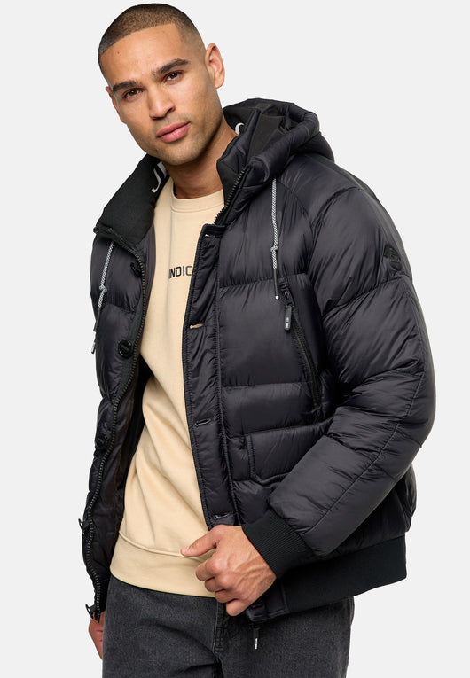 Indicode Herren INPaulix Steppjacke mit Kapuze - INDICODE