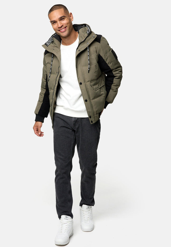 Indicode Herren INJakobe Winterjacke mit Kapuze - INDICODE