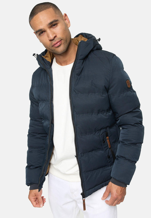 Indicode Herren Nemos Steppjacke mit Kapuze - INDICODE