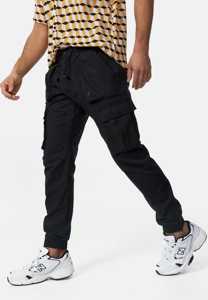 Indicode Herren Leonard Cargohose aus Baumwoll-Mix mit 5 Taschen - INDICODE