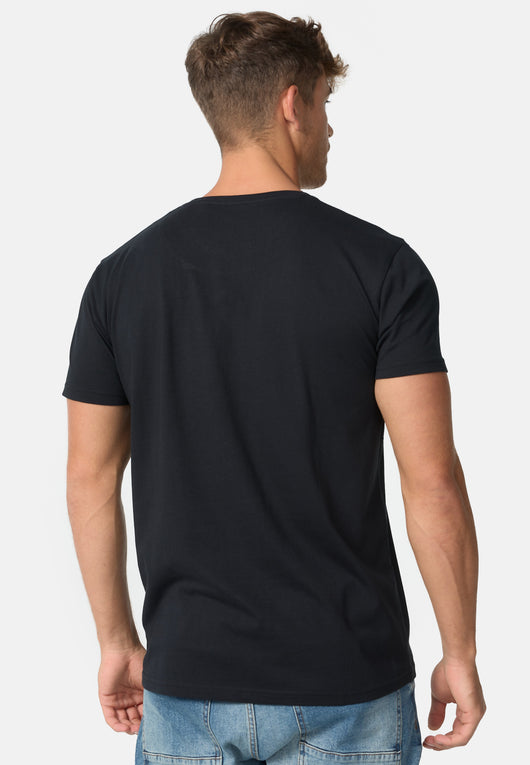 Indicode Herren GOTSVegas T-Shirt mit Rundhals-Ausschnitt aus Baumwolle