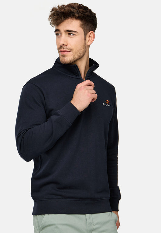 Indicode Herren INCorey Sweatshirt mit Stehkragen