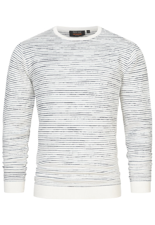 Indicode Herren INManfred Strickpullover mit Rundhals-Ausschnitt aus 100% Baumwolle