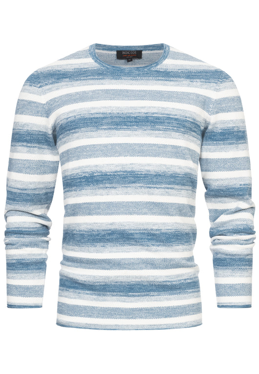 Indicode Herren INManfred Strickpullover mit Rundhals-Ausschnitt aus 100% Baumwolle