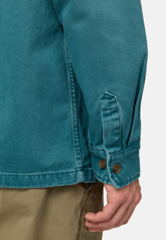 Indicode Herren INBrendan Jacke einfarbig mit zwei Brust-Taschen aus 100% Baumwolle