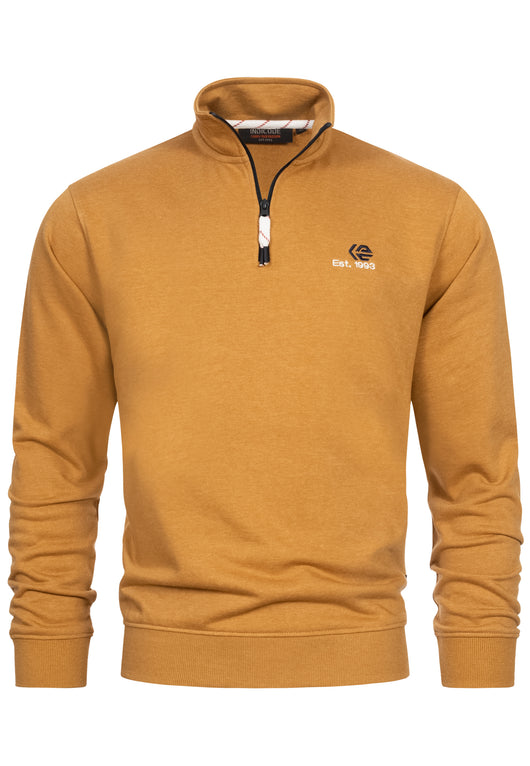 Indicode Herren INCorey Sweatshirt mit Stehkragen