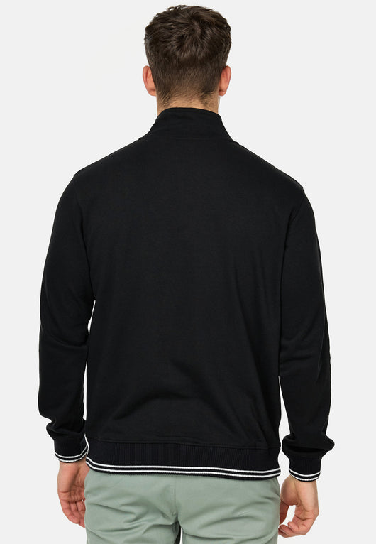 Indicode Herren INNate Sweatshirt mit Stehkragen und Reißverschluss