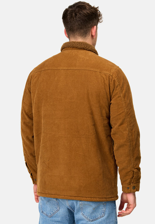 Indicode Herren Tonni Cordjacke mit Teddy-Futter