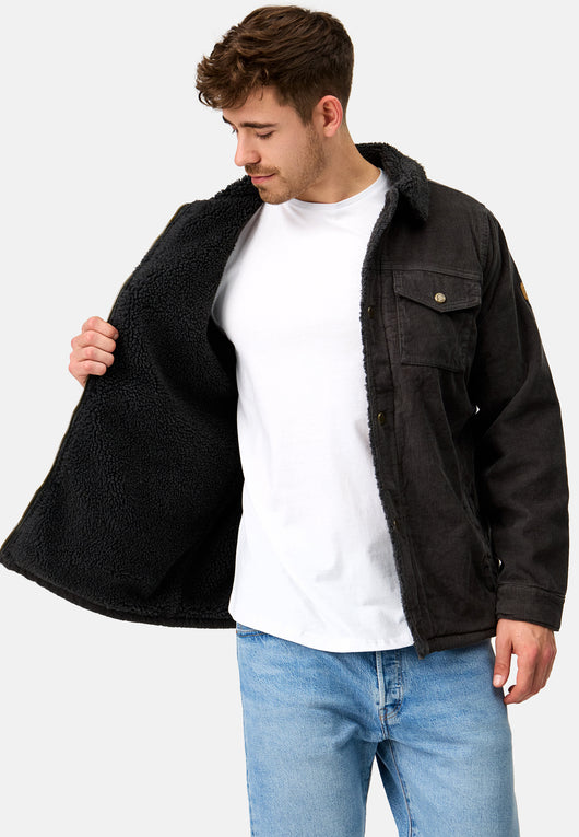 Indicode Herren Tonni Cordjacke mit Teddy-Futter