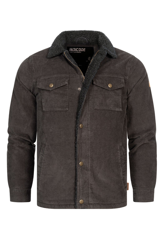 Indicode Herren Tonni Cordjacke mit Teddy-Futter