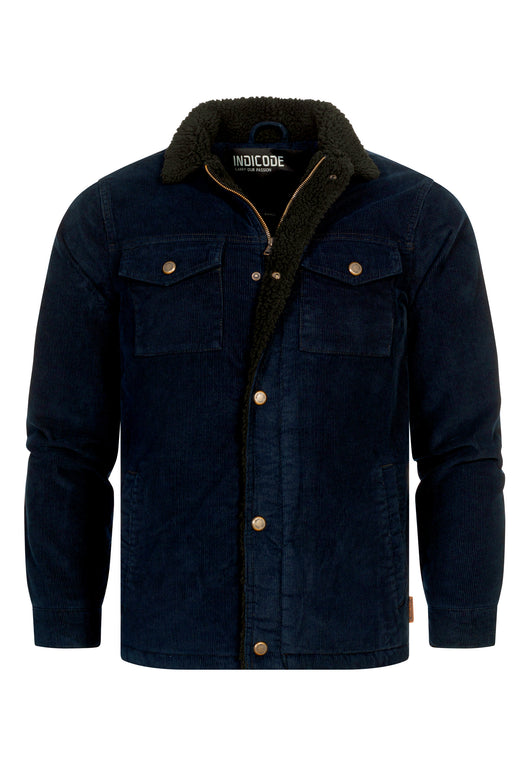 Indicode Herren Tonni Cordjacke mit Teddy-Futter