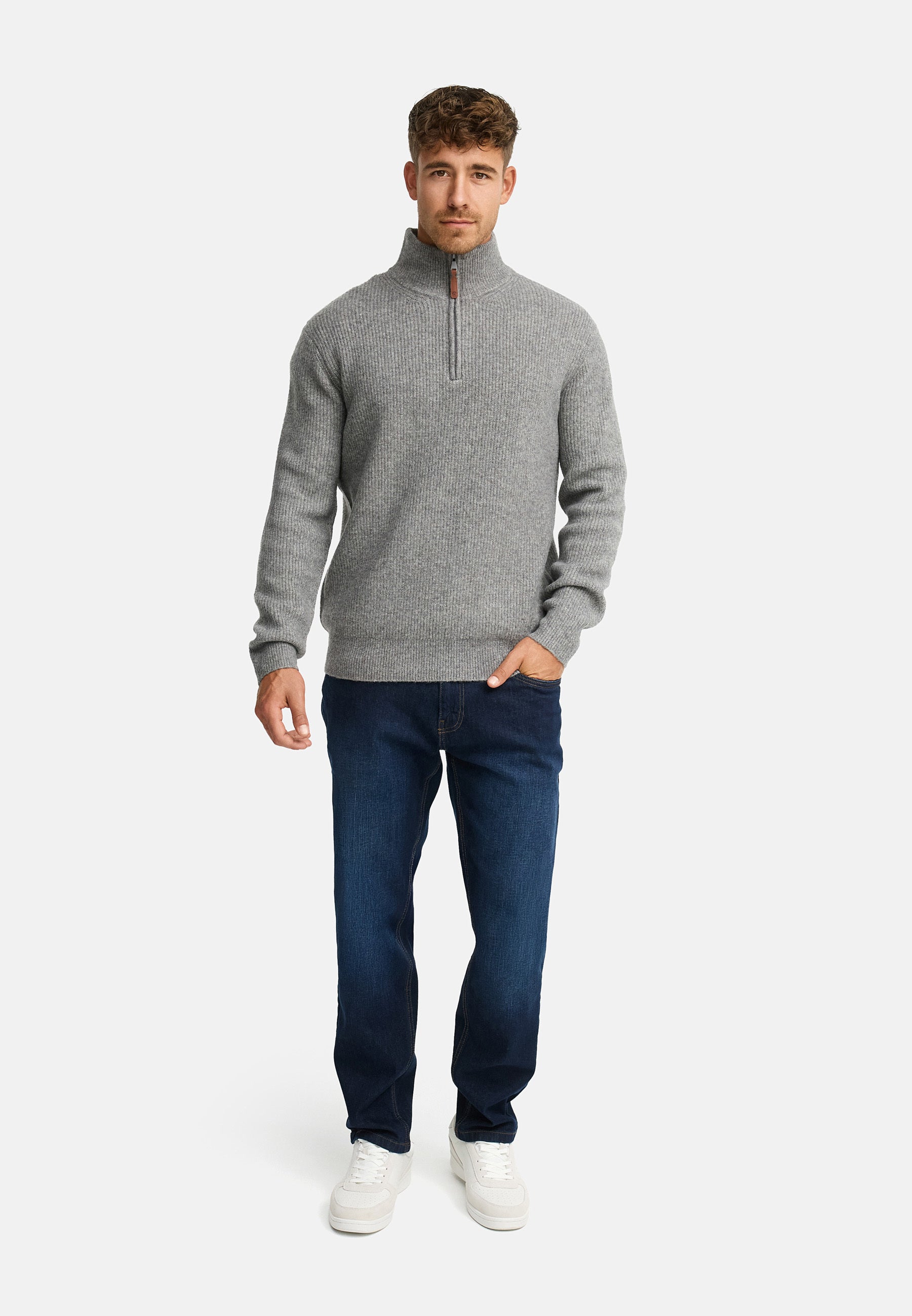 Strickpullover INPeace Half Zip Produktbild