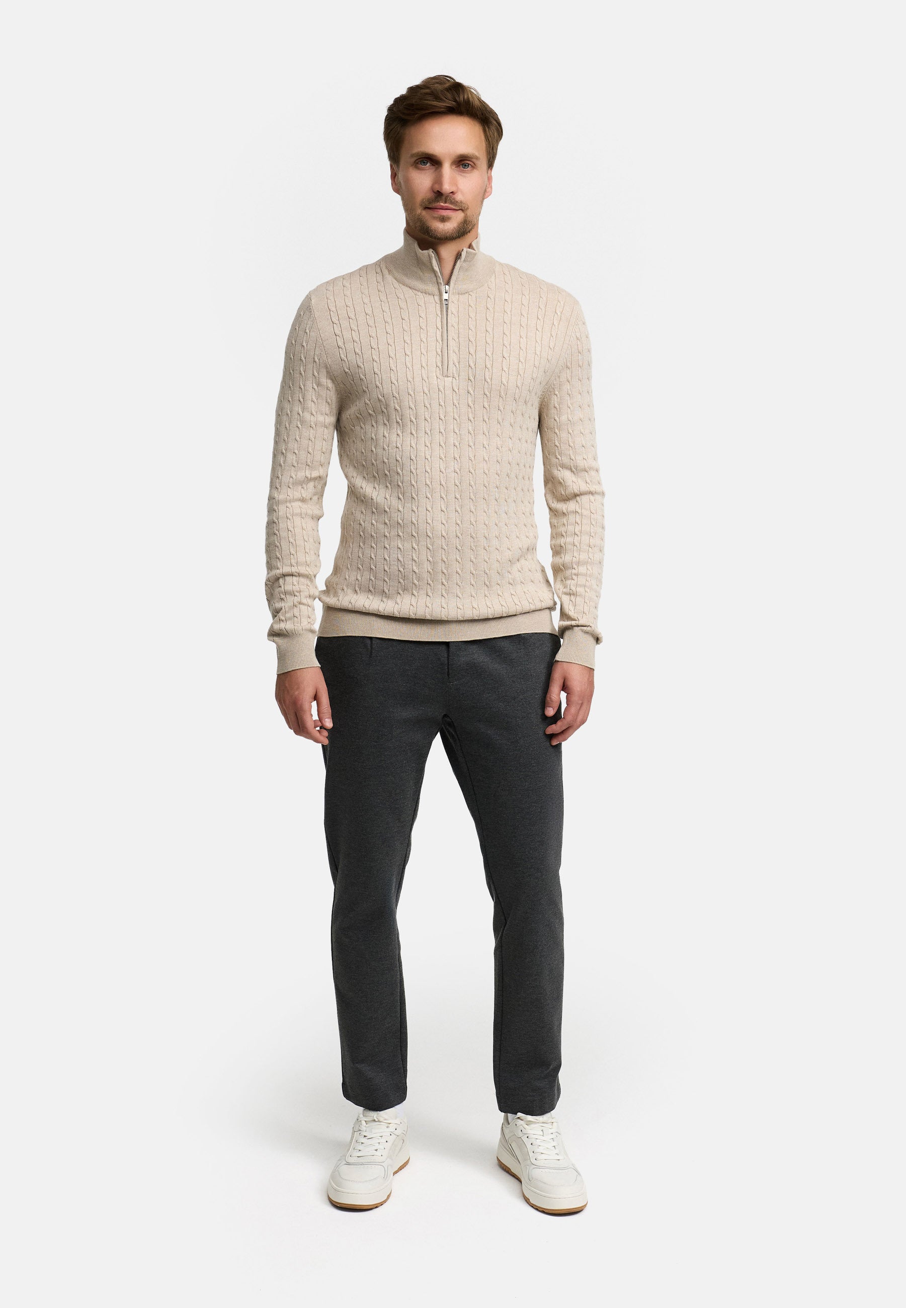 Strickpullover JFCamden half zip knit Produktbild