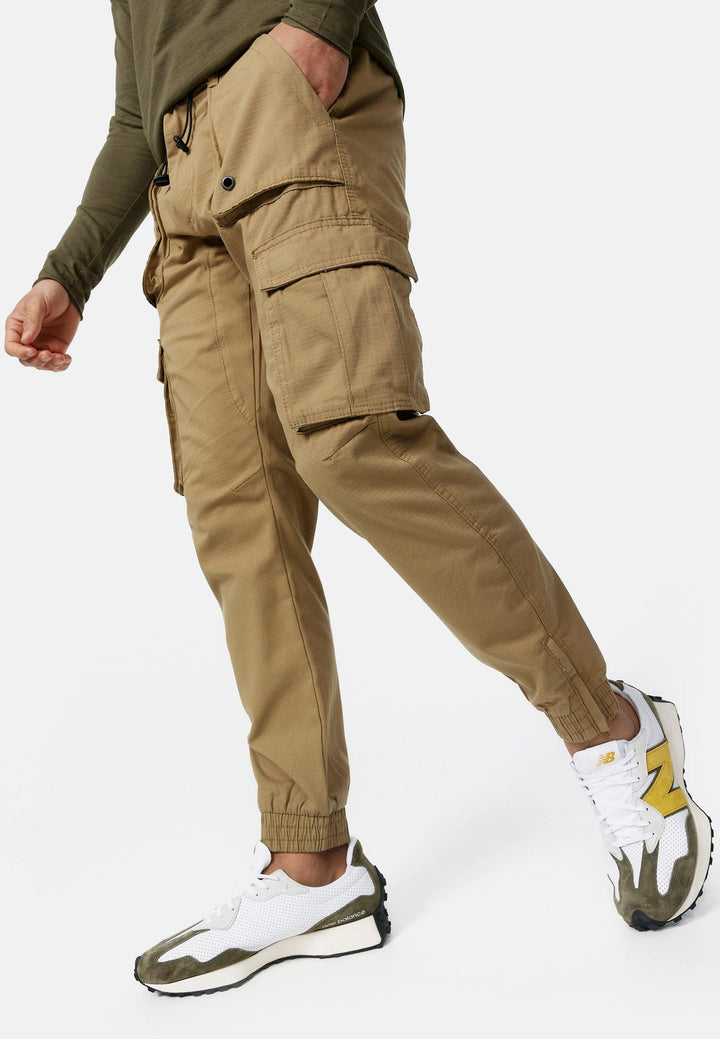 Indicode Herren Leonard Cargohose aus Baumwoll-Mix mit 5 Taschen - INDICODE