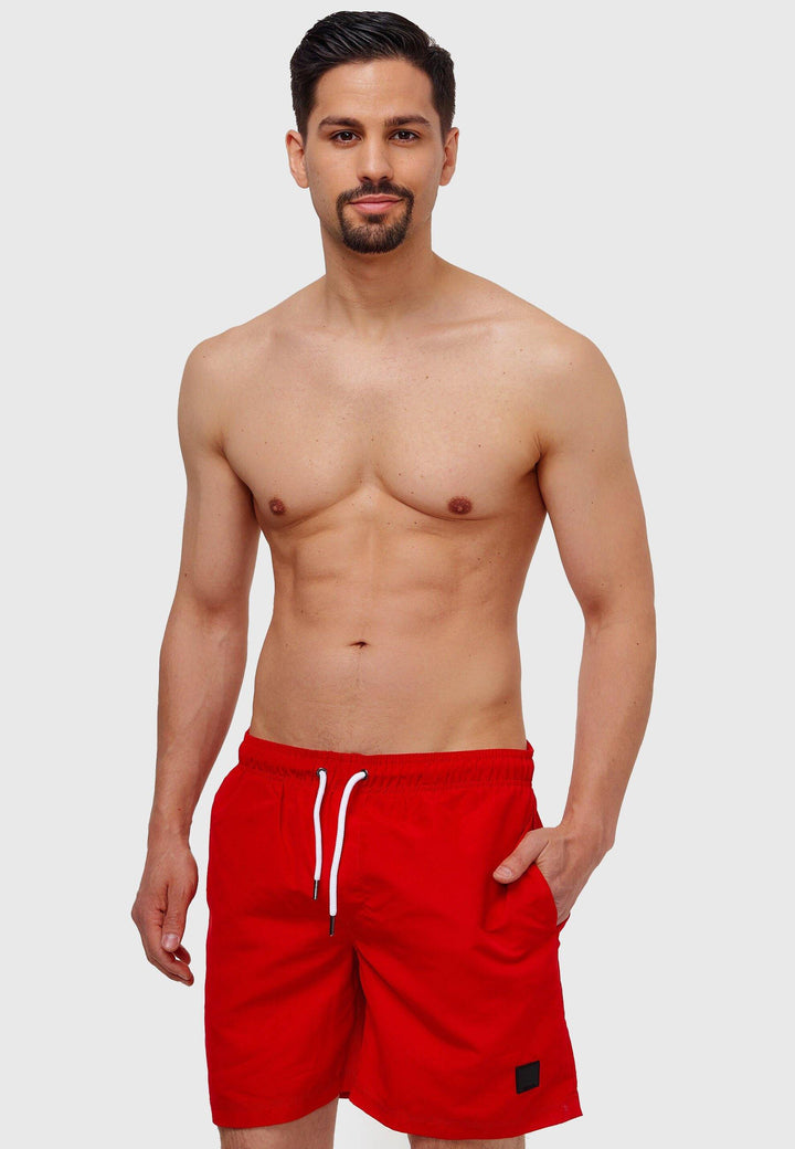 Indicode Herren Ferguson Badehose mit 3 Taschen und Tunnelzug - INDICODE