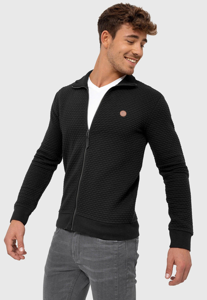 Indicode Herren Bermie Sweatjacke mit Stehkragen - INDICODE