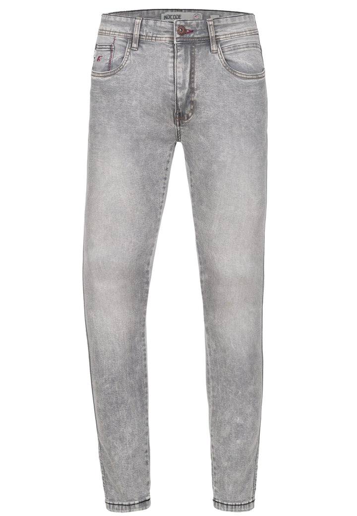 Indicode Herren Jake Super Stretch Jeanshose aus 90% Baumwolle mit 5 Taschen - INDICODE