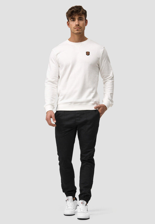 Indicode Herren Beechen Sweatshirt mit Ripp-Bündchen