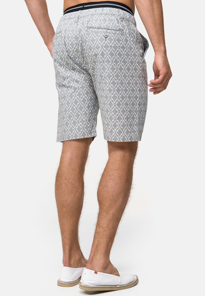 Indicode Herren Apostolis Chino Shorts mit 4 Taschen aus 55% Leinen - INDICODE
