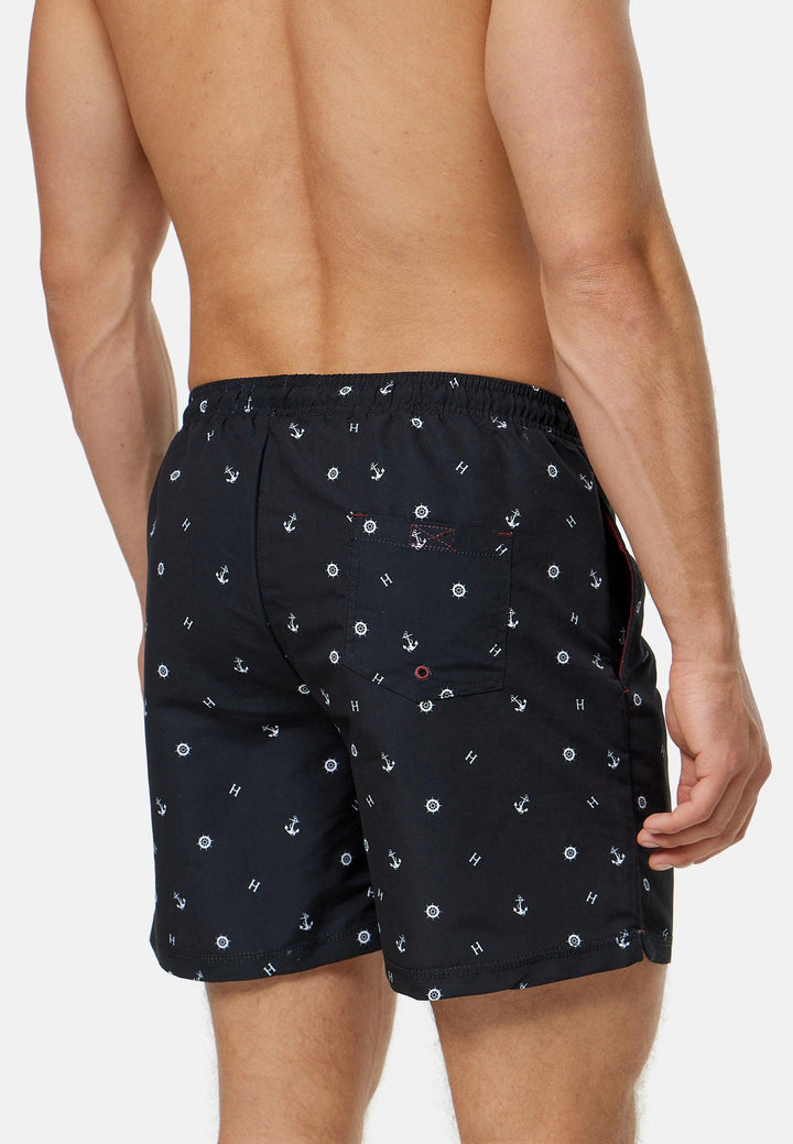 Indicode Herren Maya Badeshorts mit 3 Taschen und Tunnelzug - INDICODE