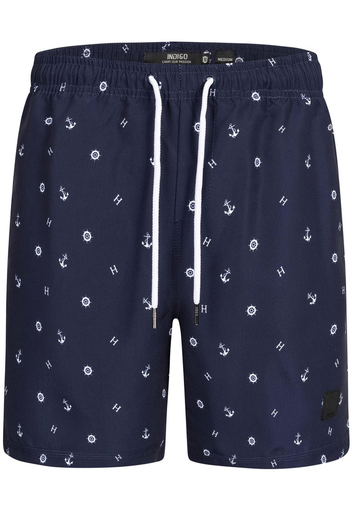 Indicode Herren Maya Badeshorts mit 3 Taschen und Tunnelzug - INDICODE