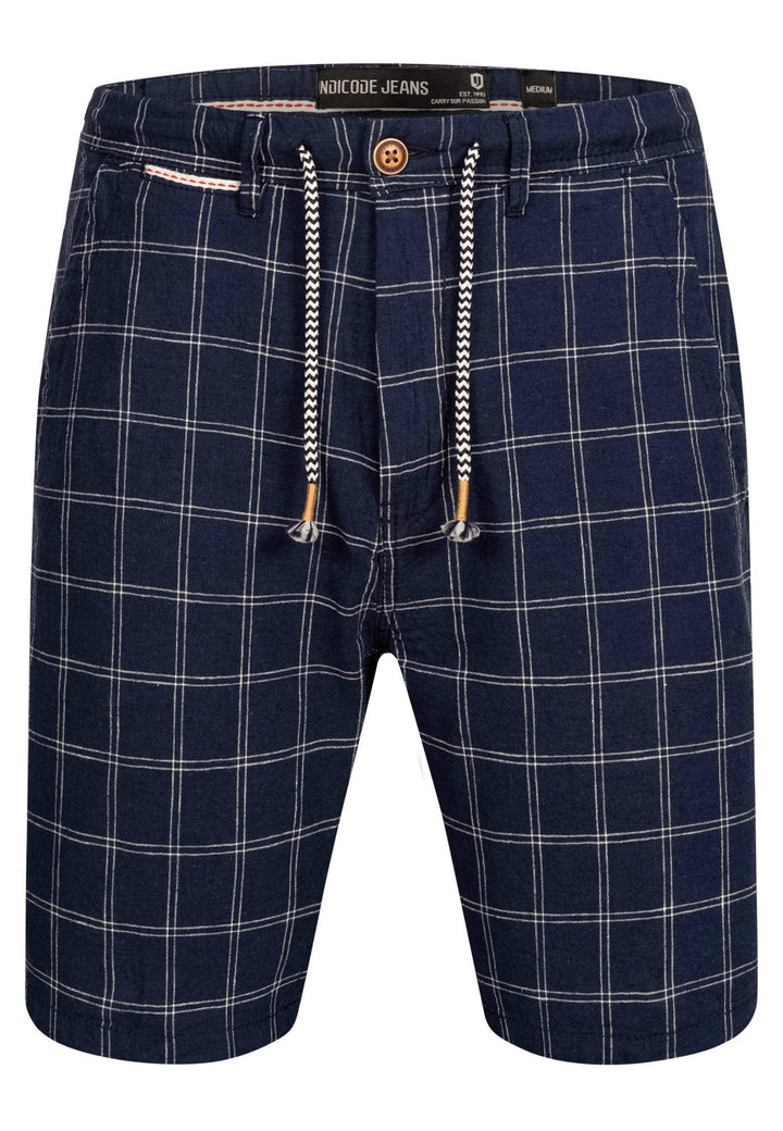 Indicode Herren Corvallis Chino Shorts mit 4 Taschen aus 55% Leinen