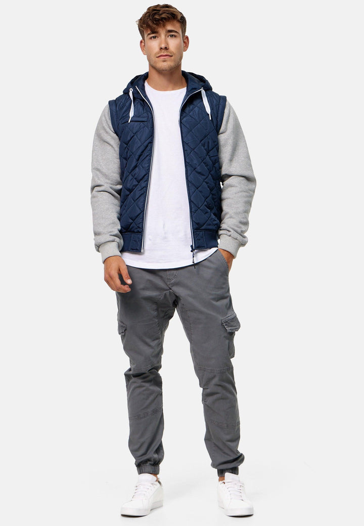 Indicode Herren Harry Jacke mit Kapuze und abnehmbaren Ärmeln - INDICODE