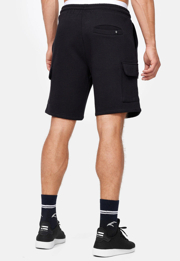 Indicode Herren Dannie Cargo Sweatshorts mit Kordelzug und 5 Taschen - INDICODE