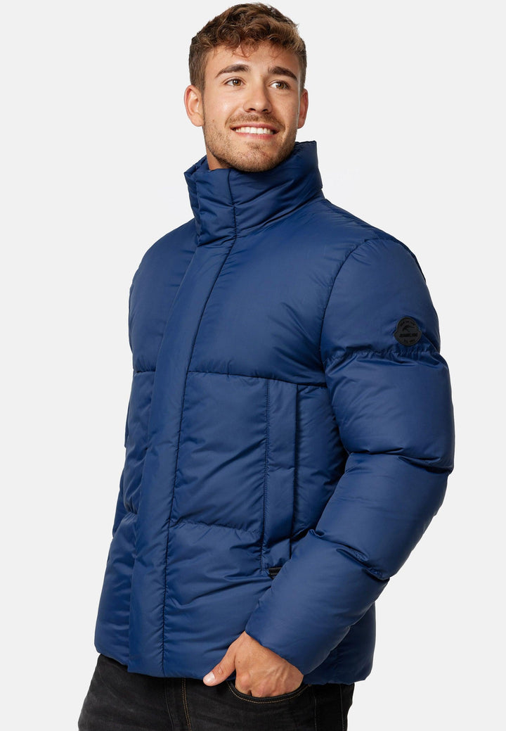 Indicode Herren Lanse Winterjacke in Daunenjacken-Optik mit Stehkragen - INDICODE