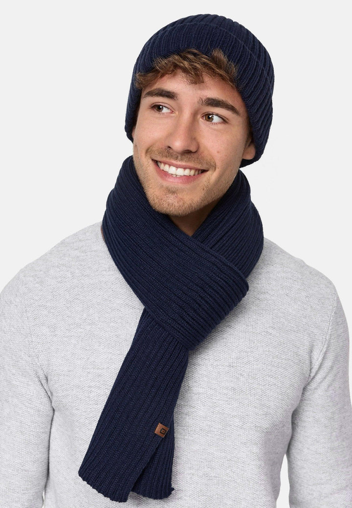 Indicode Herren Geyser Winter-Set Mütze & Schal - INDICODE